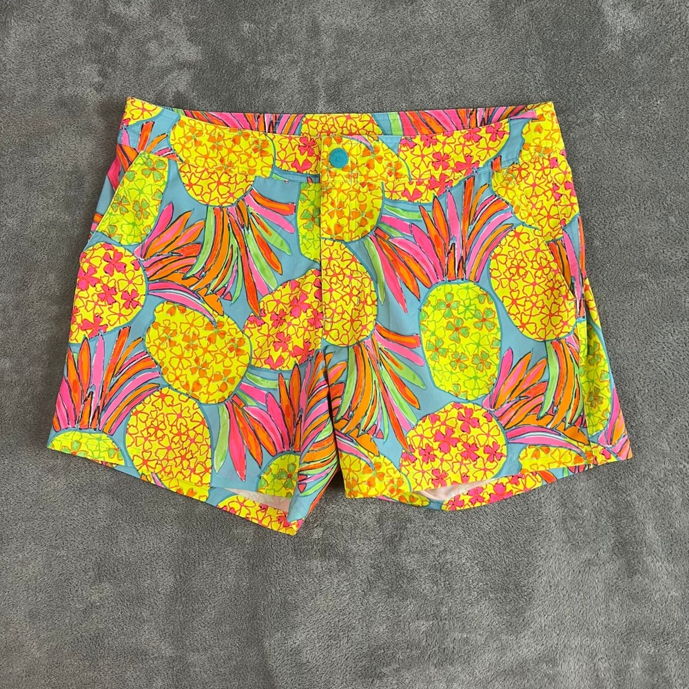 Chubbies the Hooligans Neon Pineapple‎ Swim Trunks Mens 35 Waist 5" Inseam